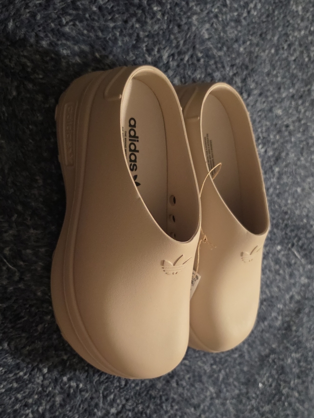 adidas Women's Slip-On Clogs in Light Beige